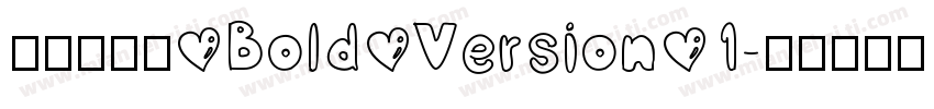 长安引力体 Bold Version 1字体转换
